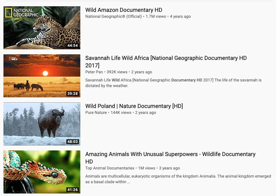Find numerous documentaries on Youtube
