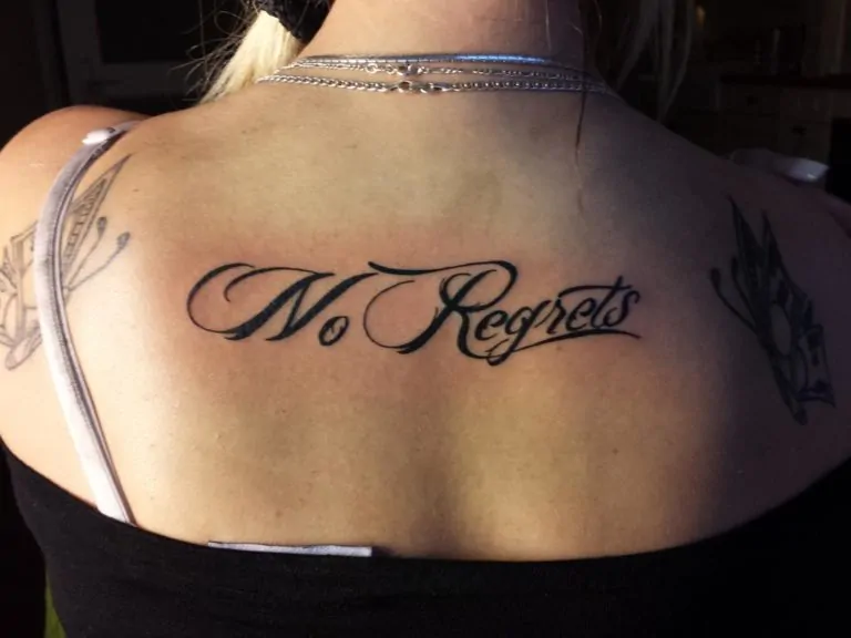 No regrets tattoo